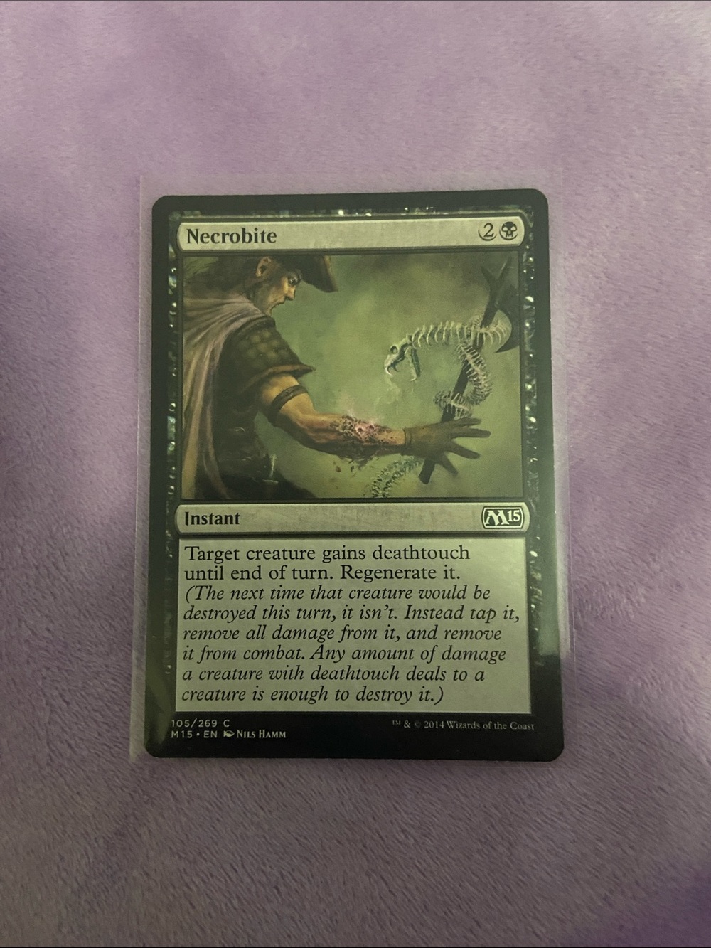 Necrobite Reptile Care Magic: The Gathering Card